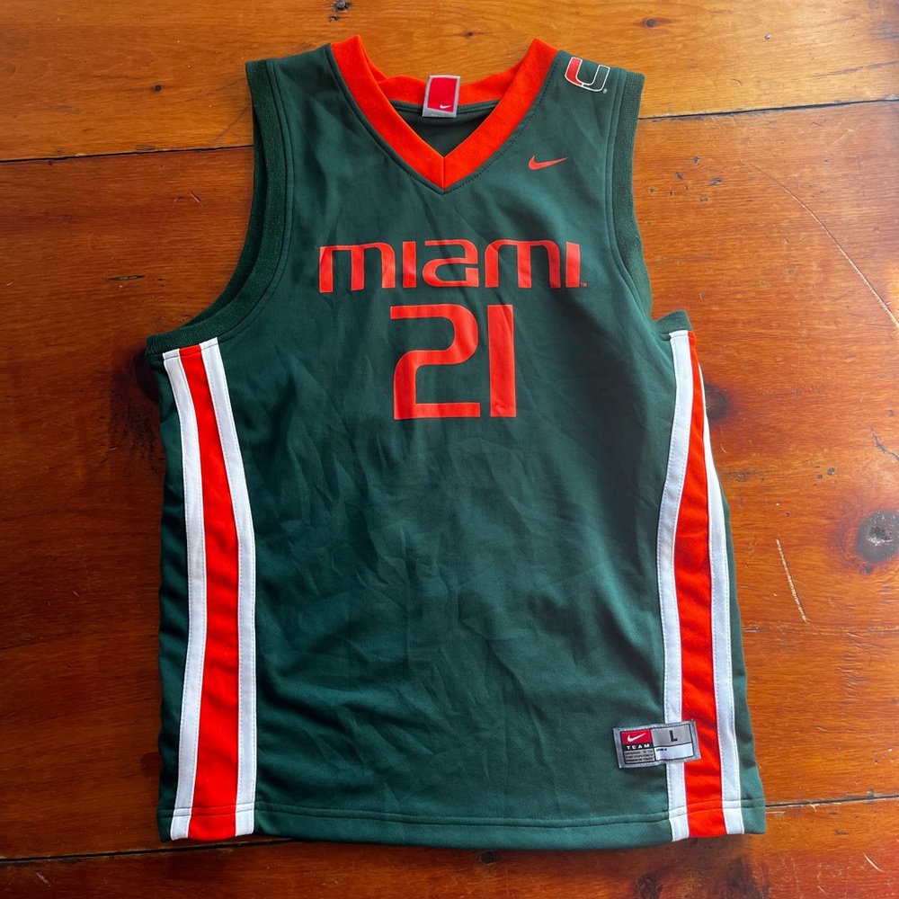 University of Miami #21 Basketball Jersey